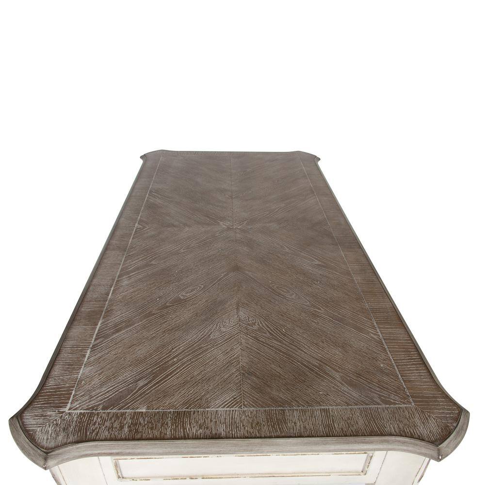Back. Liberty Furniture Industries - Magnolia Manor Writing Desk in Antique White - White.