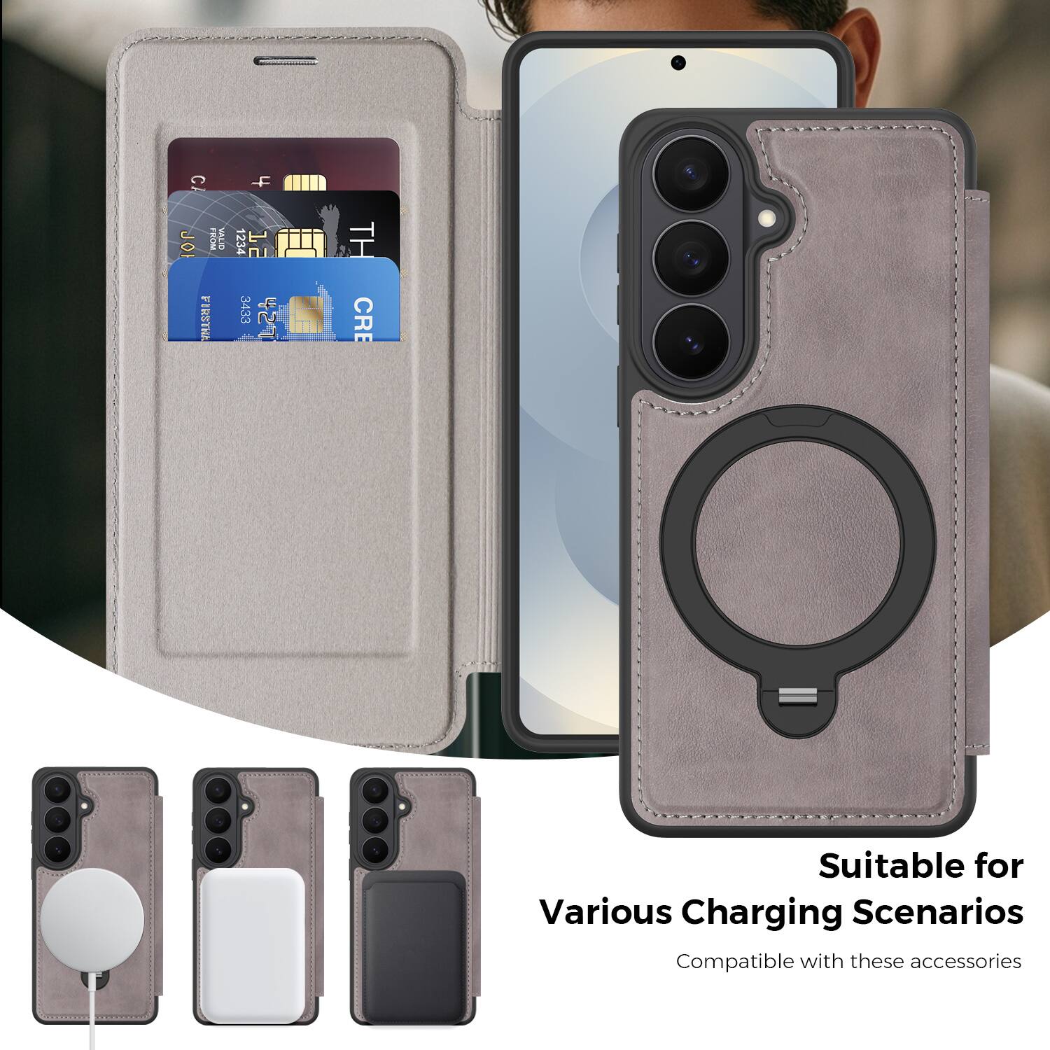 CA + JOI FROM OT d FIRSTNA 1234 12 3433 42 TH CRE

Suitable for Various Charging Scenarios
Compatible with these accessories