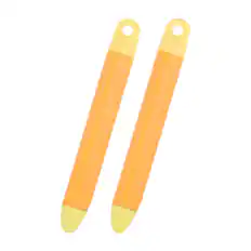 Front. Unique Bargains - 2pcs High Sensitivity Universal Stylus Pens for Touch Screen Devices, Phone, Tablet, Laptop - Orange.