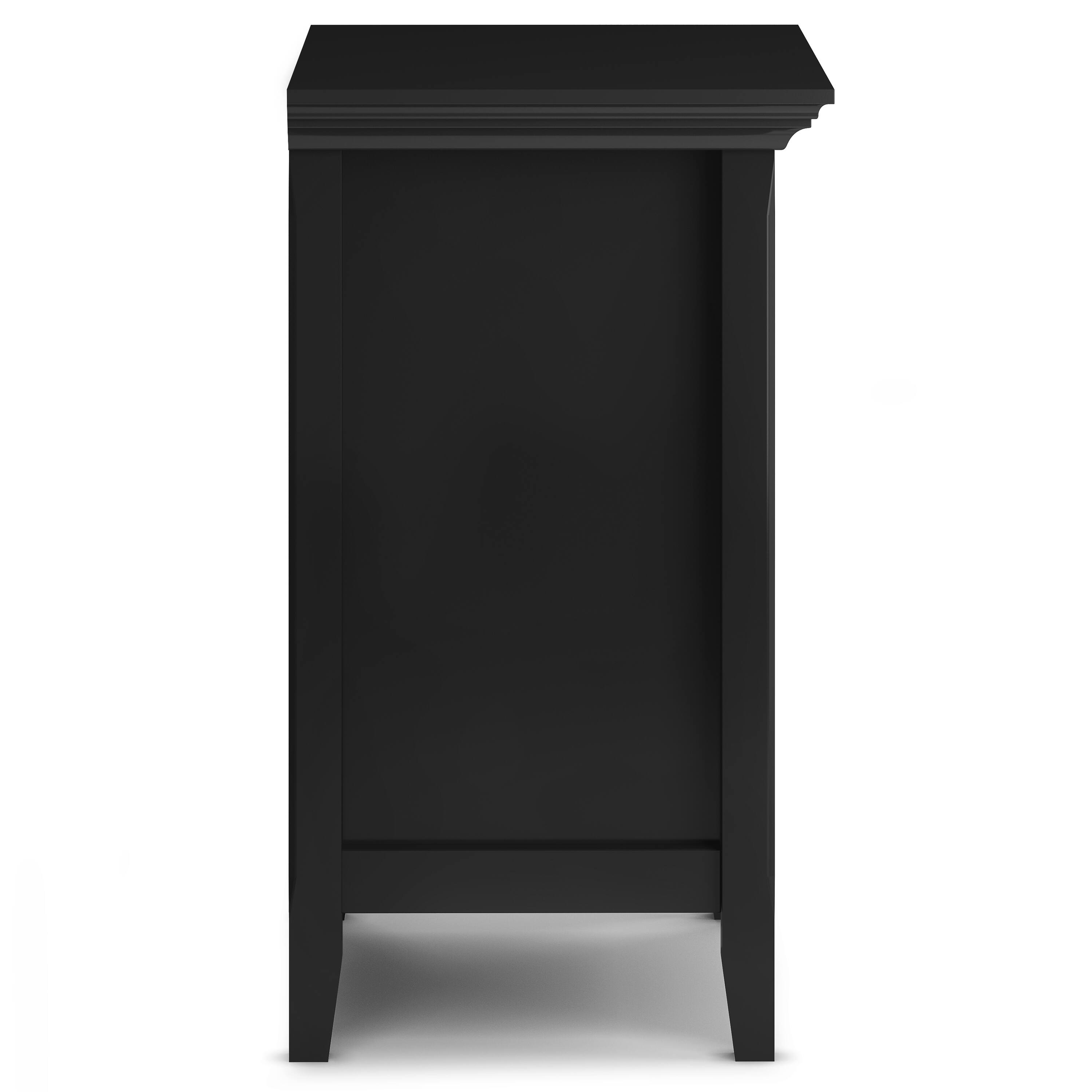 Alt View 1. Simpli Home - Amherst 24 inch Bedside Table (Set of 2) - Black.