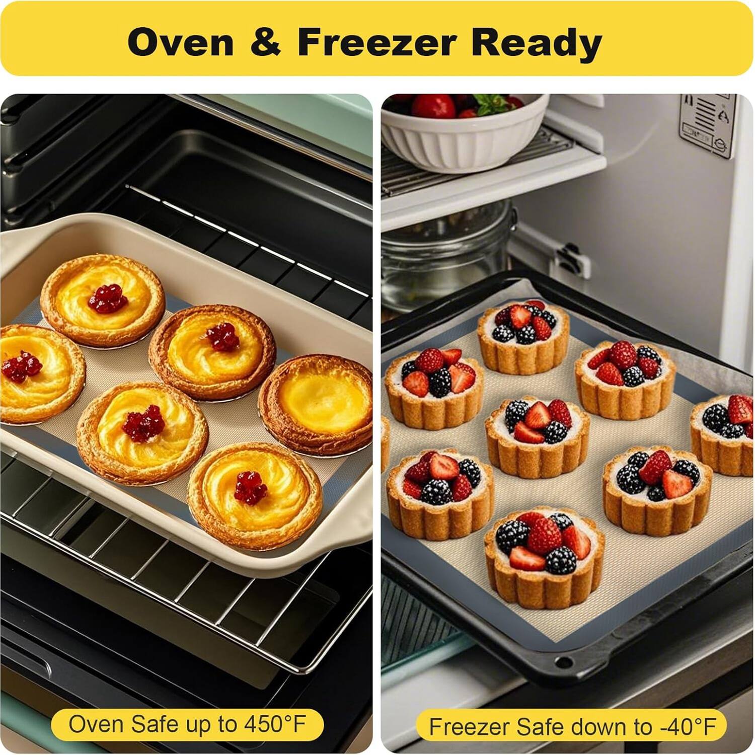 Oven & Freezer Ready

Oven Safe up to 450°F

Freezer Safe down to -40°F