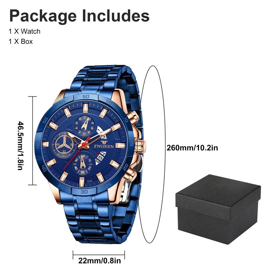 Package Includes  
1 X Watch  
1 X Box  

46.5mm/1.8in  
260mm/10.2in  
22mm/0.8in