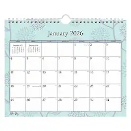Blue Sky - 2026 Rue Du Flore 11" x 8.75" Monthly Desk Calendar (101613-26) - Multicolor