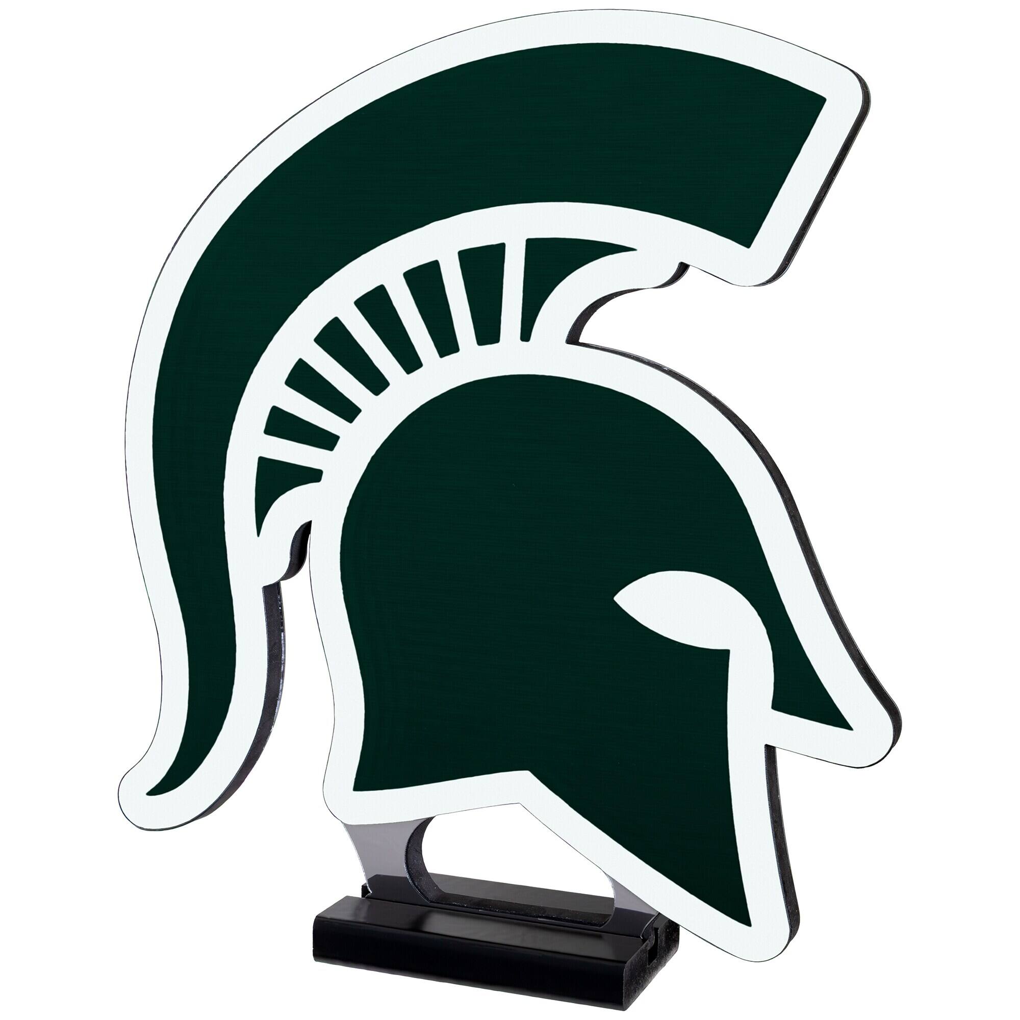 Alt View 1. Sporticulture - Michigan State Spartans LED Infinity Logo Light - Green.