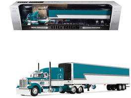 First Gear - Peterbilt 379 with 63" Mid-Roof Sleeper and 53' Trailer with Reefer 1/64 by DCP/First Gear