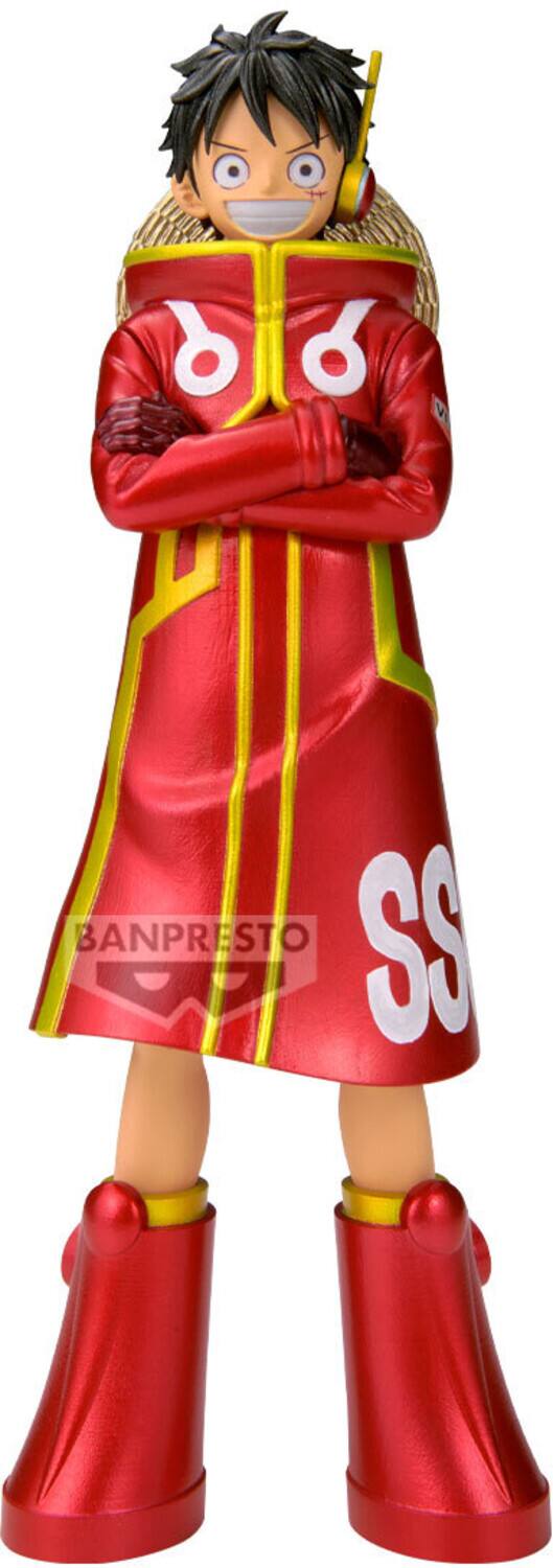 Front. PopMarket - Banpresto - One Piece - DXF: The Grandline Series - Monkey D. Luffy Statue   - COLLECTIBLES - Multicolor.
