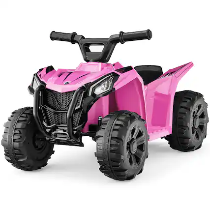 Front. Best Choice Products - Best Choice Products 6V Kids Ride-On 4-Wheeler Quad ATV Car w/ 1.8mph Max Speed, Treaded Tires - Pink - Pink.