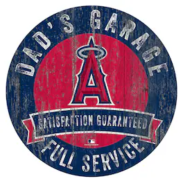 Fan Creations - Los Angeles Angels 12" x 12" Dad's Garage Sign - Multicolor