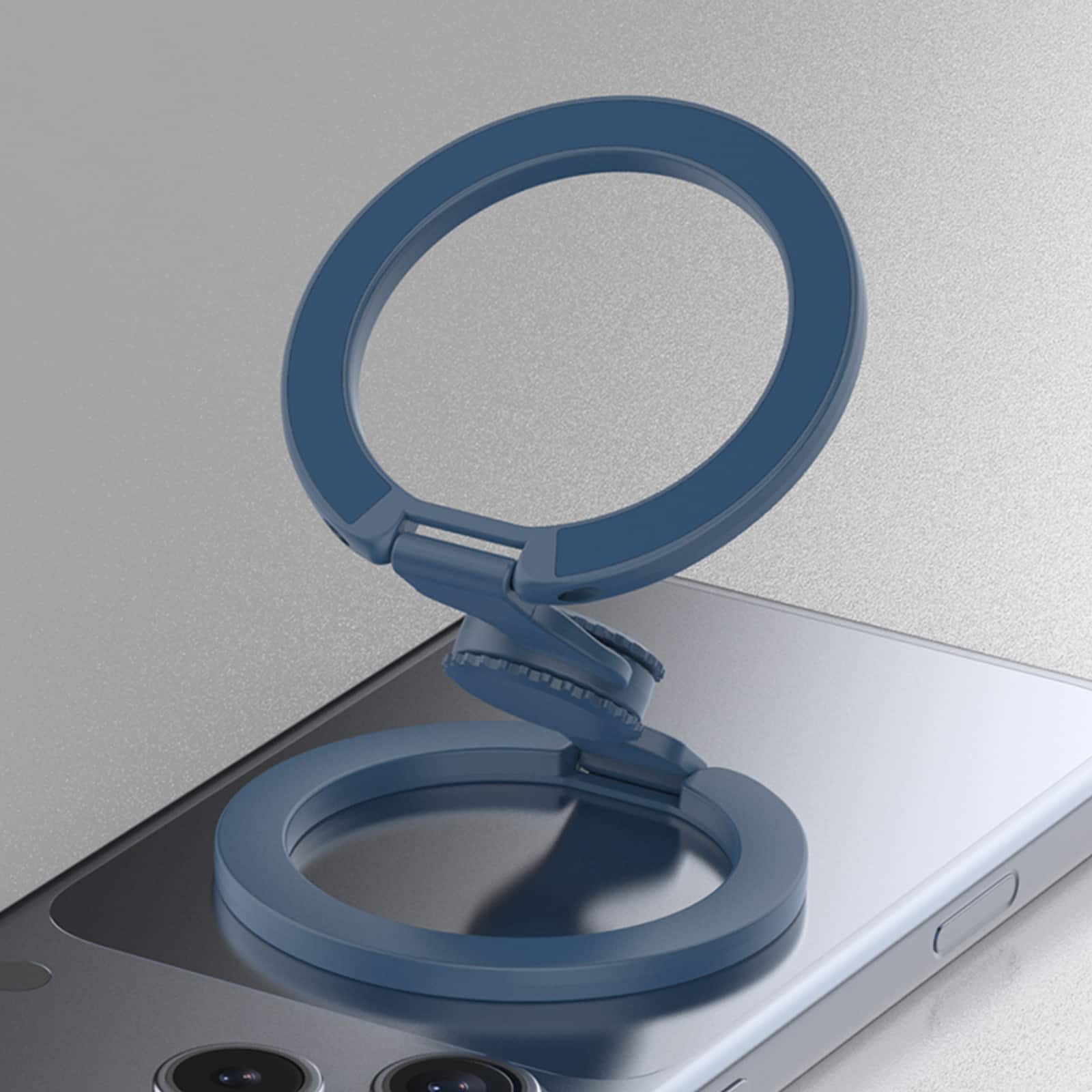 Dteck - Double Sided Magnetic Phone Grip Ring Holder for Apple iPhone, Foldable Zinc Alloy Stand with Fun Gyro Spinner Function - Darkblue price history on PriceWatchPro