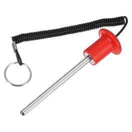 Unique Bargains - Gym Pin, Weight Stack Pin Strength Training Replacement with Pull Rope 0.3 x 4.9 Inch for Home/Gym - Red