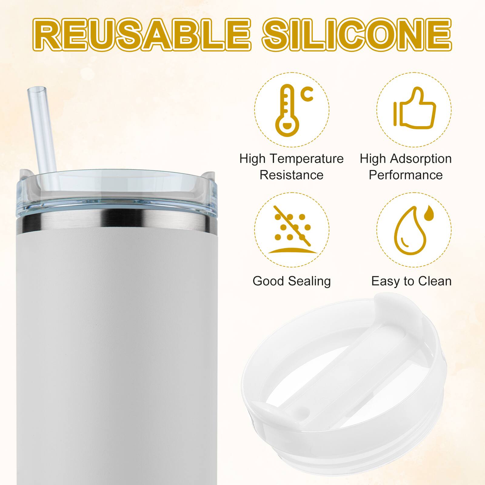 REUSABLE SILICONE

- High Temperature Resistance
- High Adsorption Performance
- Good Sealing
- Easy to Clean