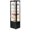Front. VEVOR - Refrigerated Display Case, 9.8 Cu.Ft./278L Large Pastry Display Case, 5-Tier Commercial Display Refrigerator - Black.