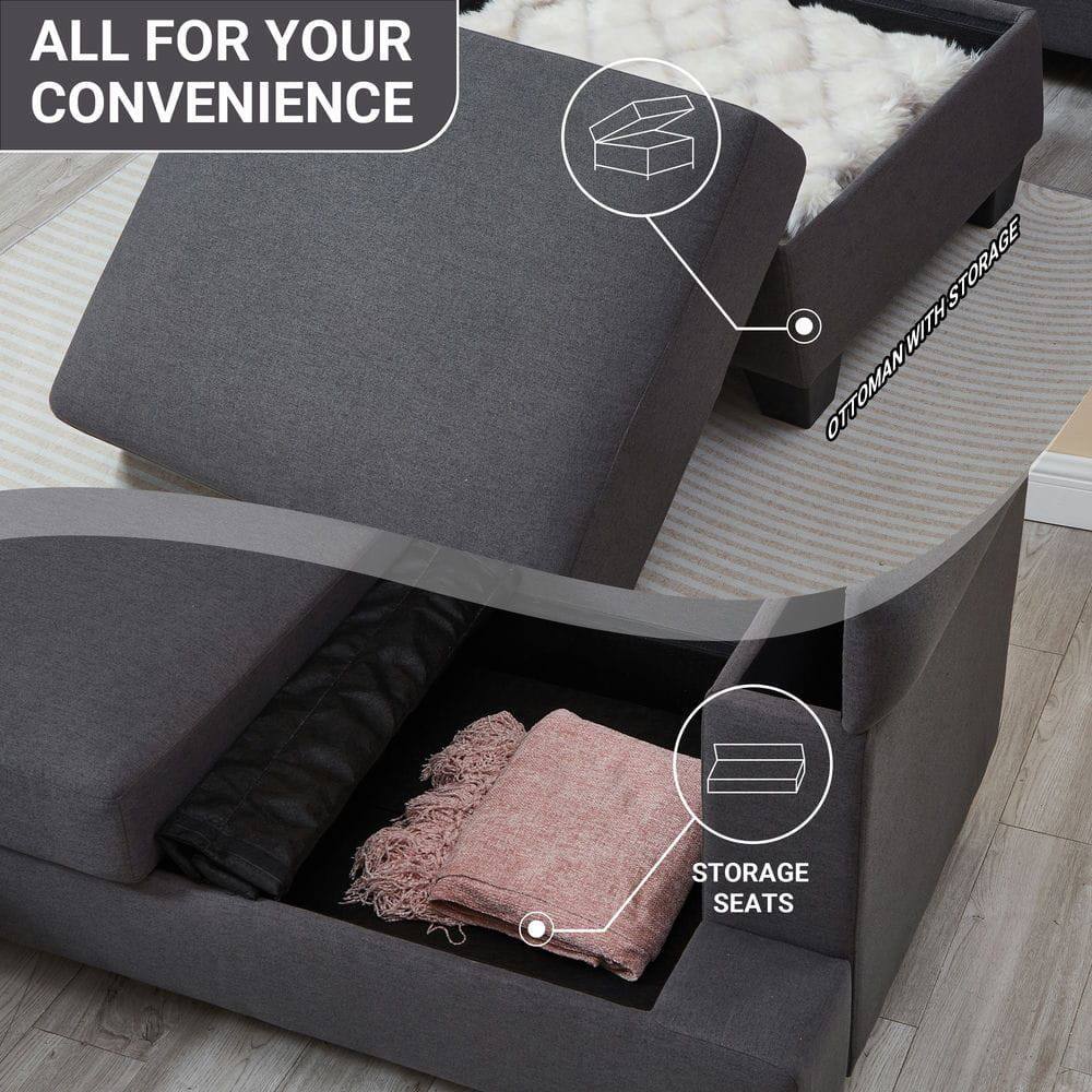 ALL FOR YOUR CONVENIENCE

OTTOMAN WITH STORAGE

STORAGE SEATS