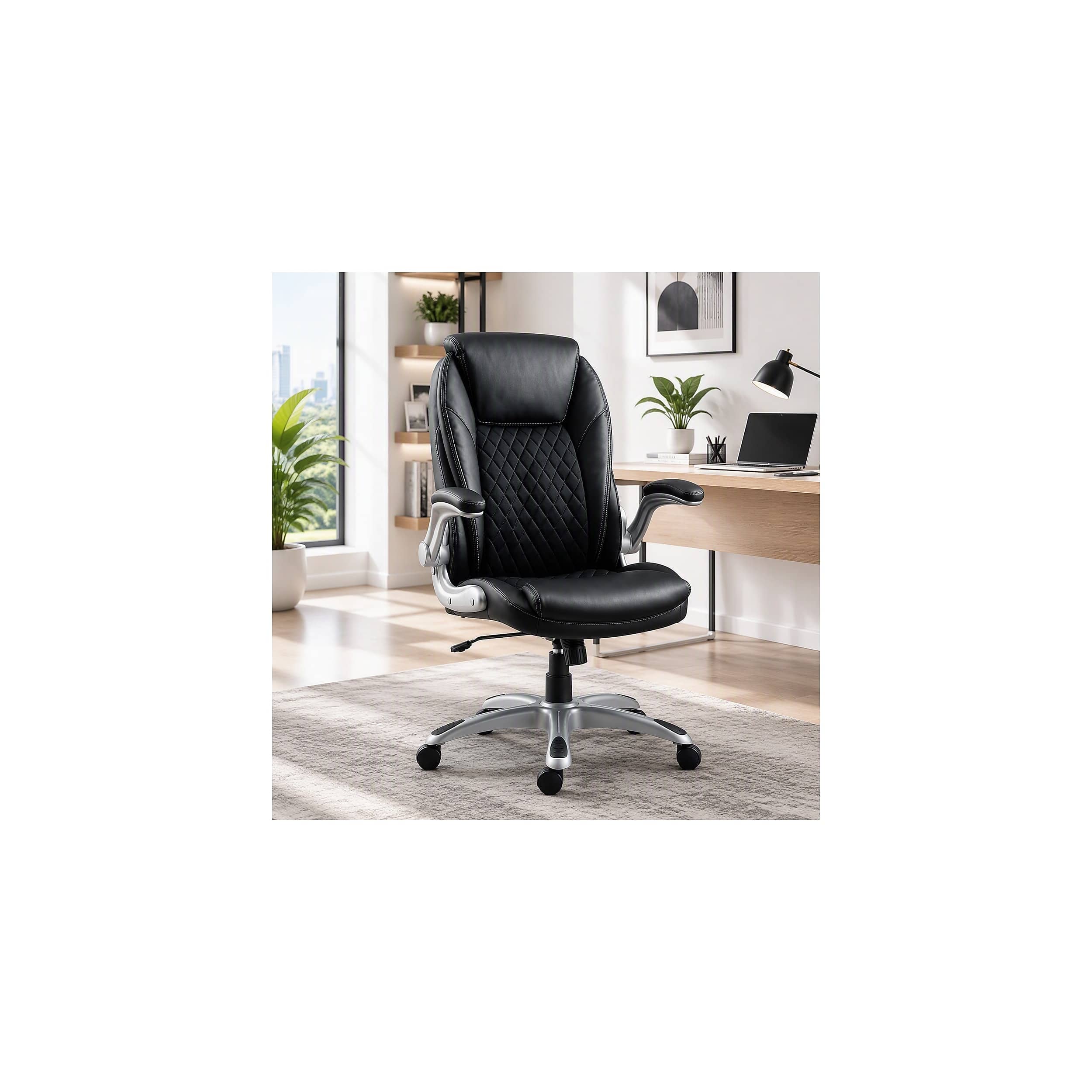 Staples Sorina Ergonomic Bonded Leather Swivel Executive Chair
