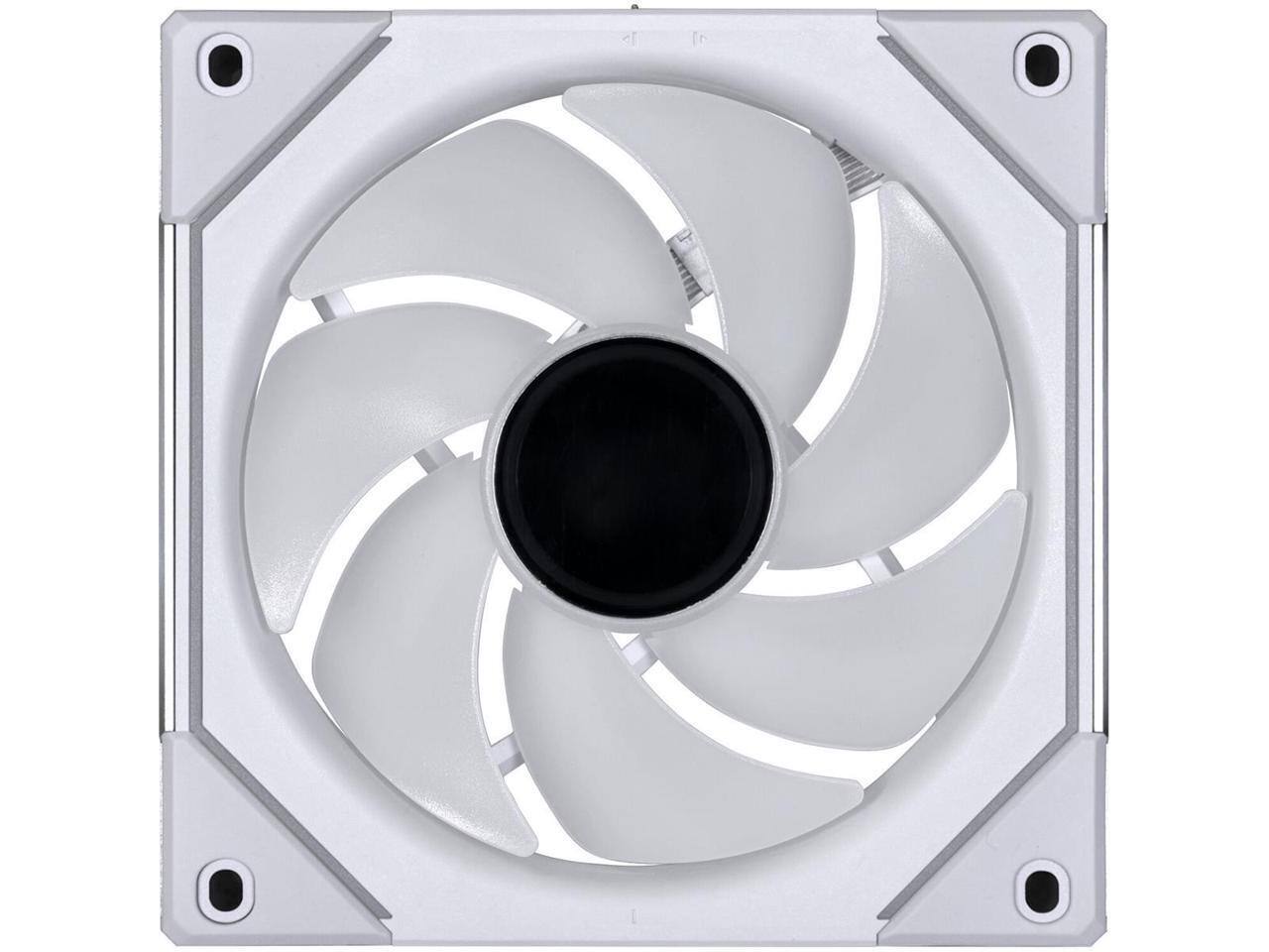 Alt View 5. Lian Li - LIAN LI UNI FAN SL INFINITY 120 RGB WHITE  3 PCS PACK ---UF-SLIN120-3W  ( L Connect 3.0 Controller included) - White.