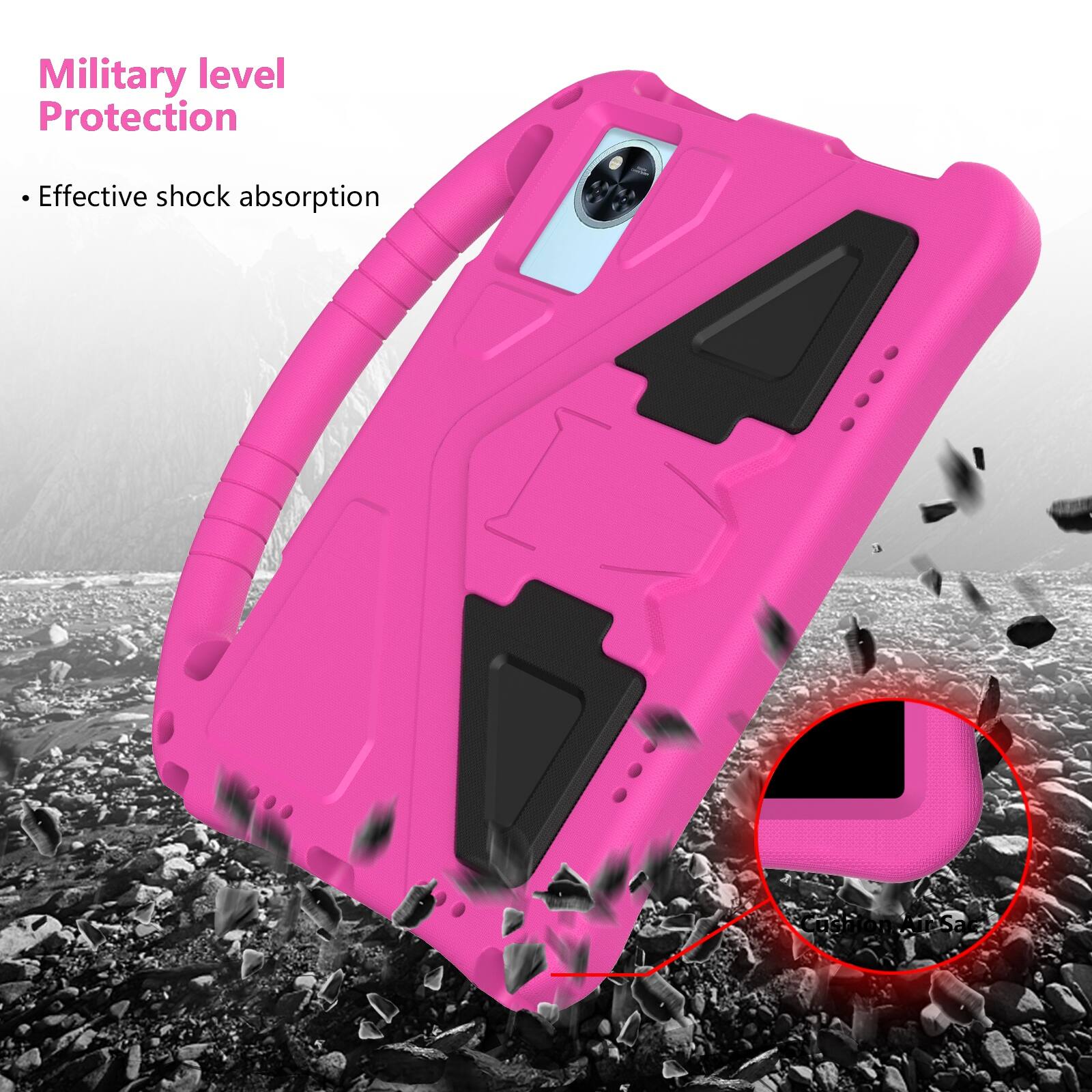 Military level Protection  
- Effective shock absorption