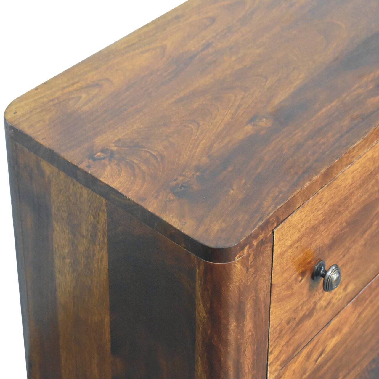 Alt View 2. Artisan Furniture - Artisan Furniture Solid Wood Bera Chest, 3 Drawers, Brown - Brown.