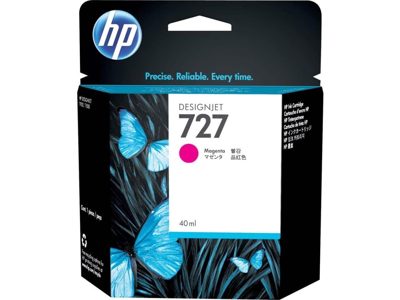 HP - 727 300-ml Magenta DesignJet Ink Cartridge, F9J77A