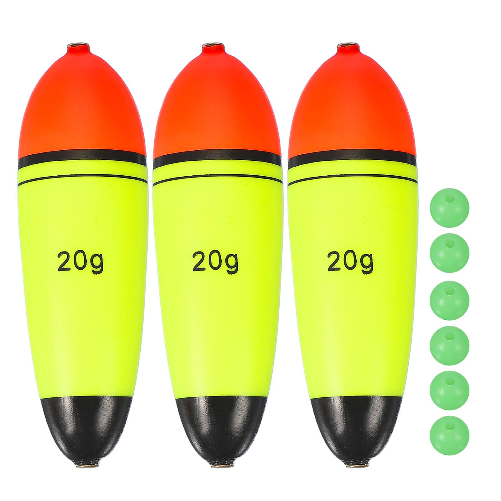 Unique Bargains - Fishing Slip Bobbers, EVA Foam Slip Floats with Beads, 0.7 oz Floatage & 3pcs - Fits Perch/Carp/Bass, Salt/Freshwater - Red, Yellow price history on PriceWatchPro