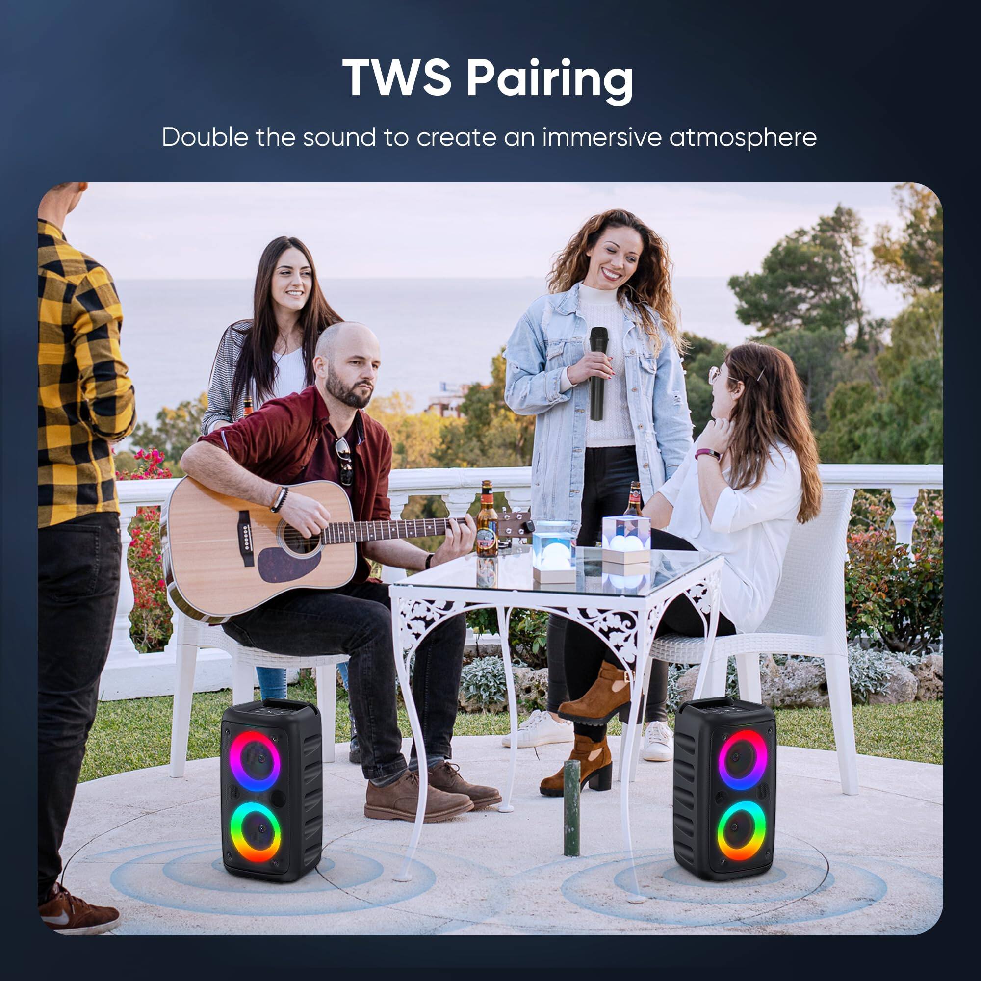 TWS Pairing

Double the sound to create an immersive atmosphere
