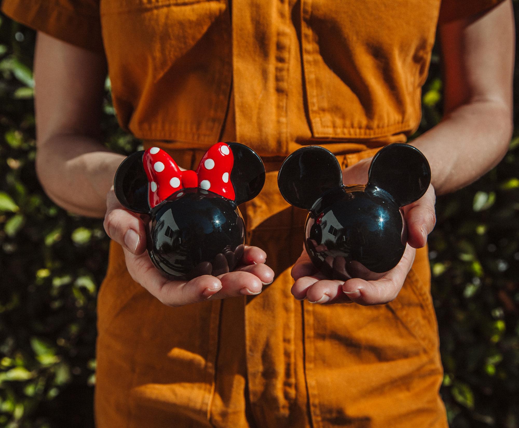 Alt View 4. Silver Buffalo - Disney Mickey and Minnie Mouse Ceramic Salt and Pepper Shakers | Set of 2 - Black.