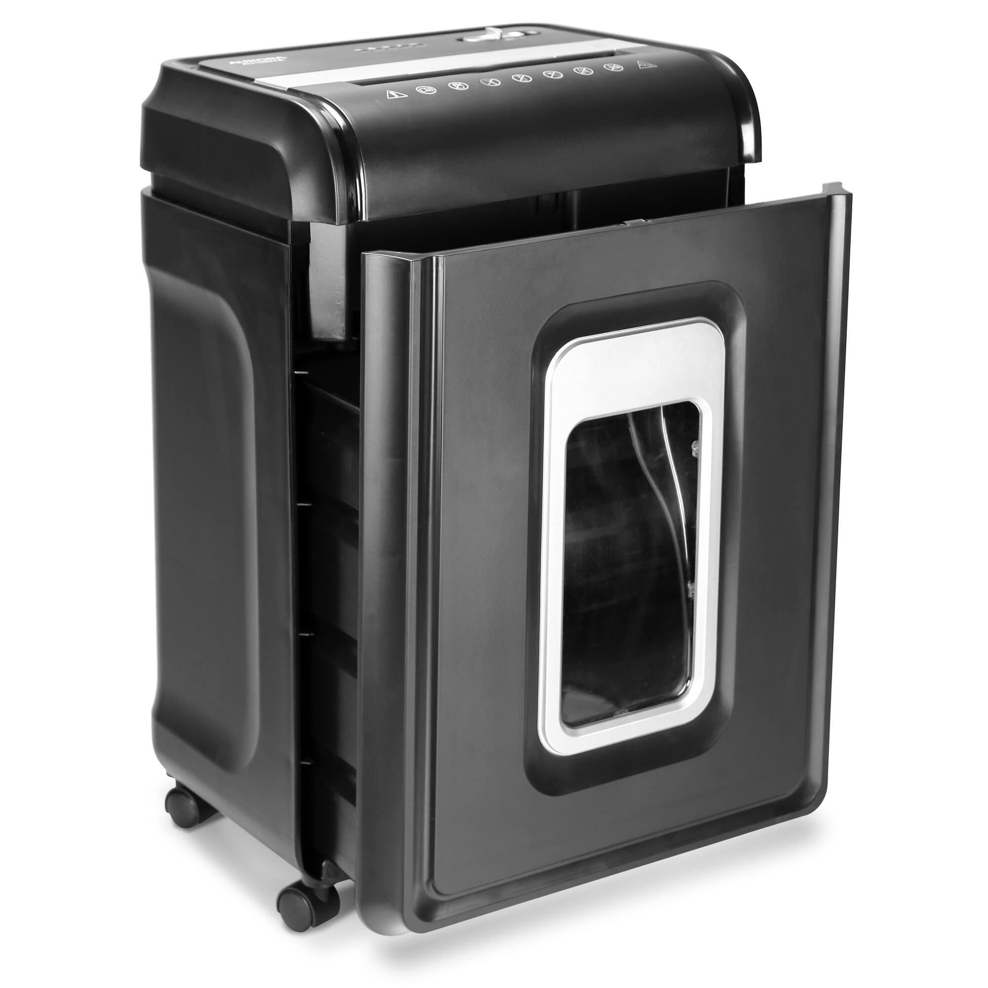 Alt View 1. Aurora - Aurora AU1880XA Anti-Jam Heavy Duty 18-Sheet Crosscut Paper/ CD /60 Min/ 7-Gallon Basket Shredder - Black.