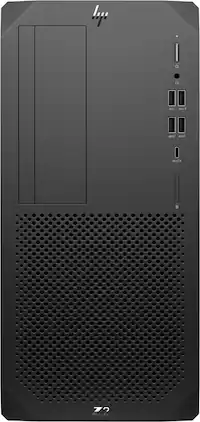 Refurbished HP Z2 G5-T Desktop – Intel Core i7-10700 2.9GHz – 32GB Memory – 1TB NVMe SSD – WiFi & Bluetooth – DVD - Black