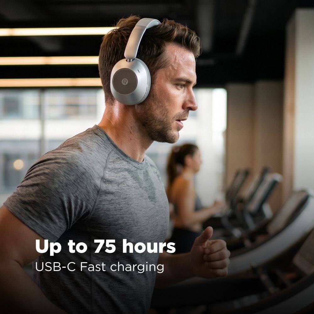Up to 75 hours  
USB-C Fast charging