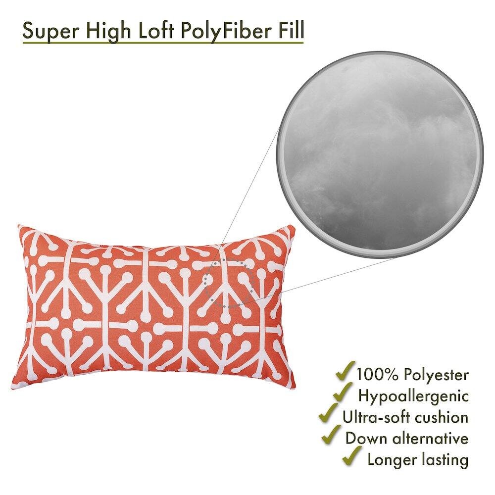 Super High Loft PolyFiber Fill

- 100% Polyester
- Hypoallergenic
- Ultra-soft cushion
- Down alternative
- Longer lasting