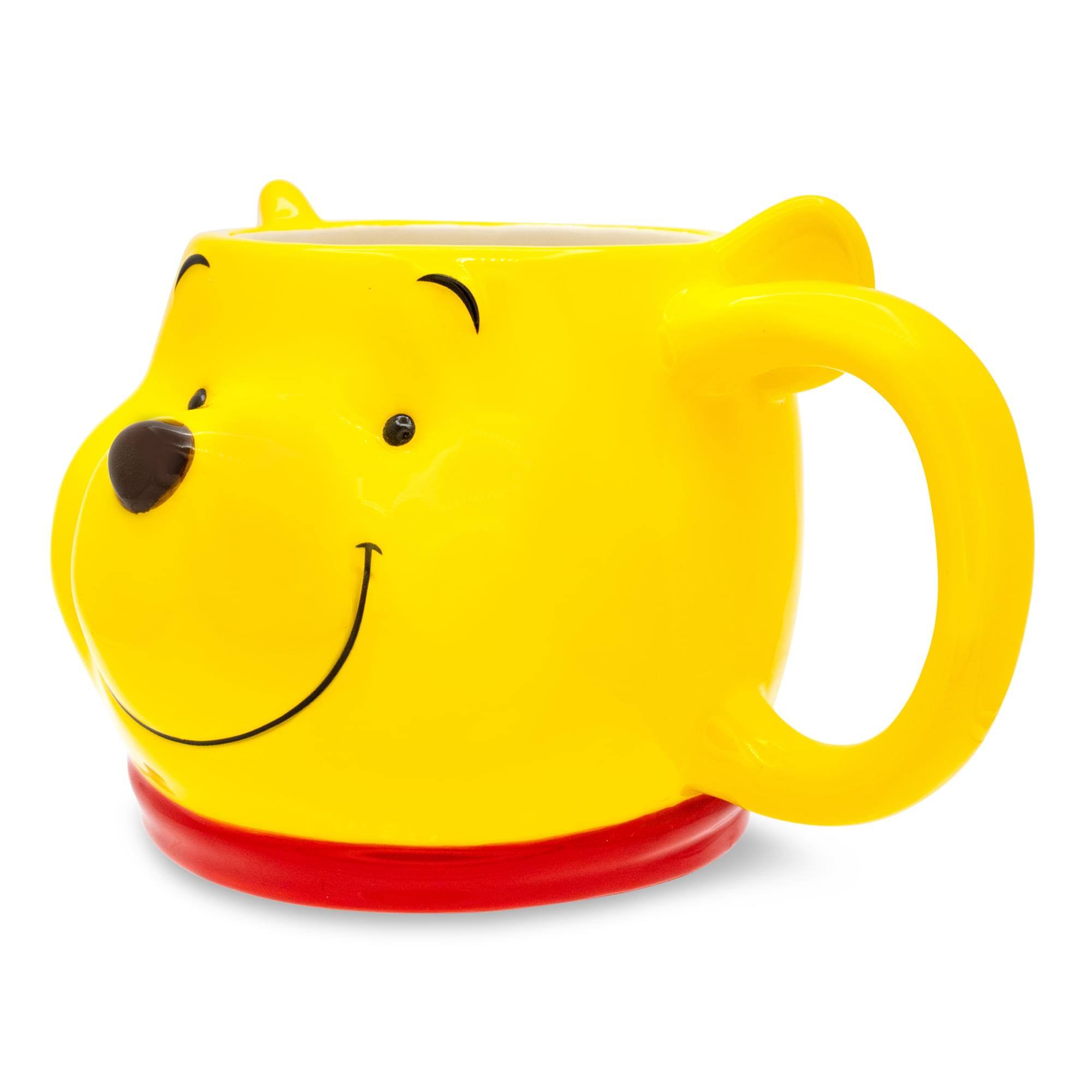 Alt View 1. Disney - Disney Winnie the Pooh 3D Sculpted Ceramic Mug | Holds 20 Ounces - Yellow.