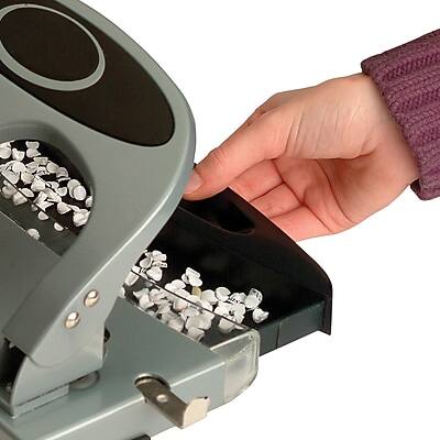 Alt View 2. Officemate - Deluxe Desktop 3-Hole Punch, 45 Sheet Capacity, Silver - Silver.