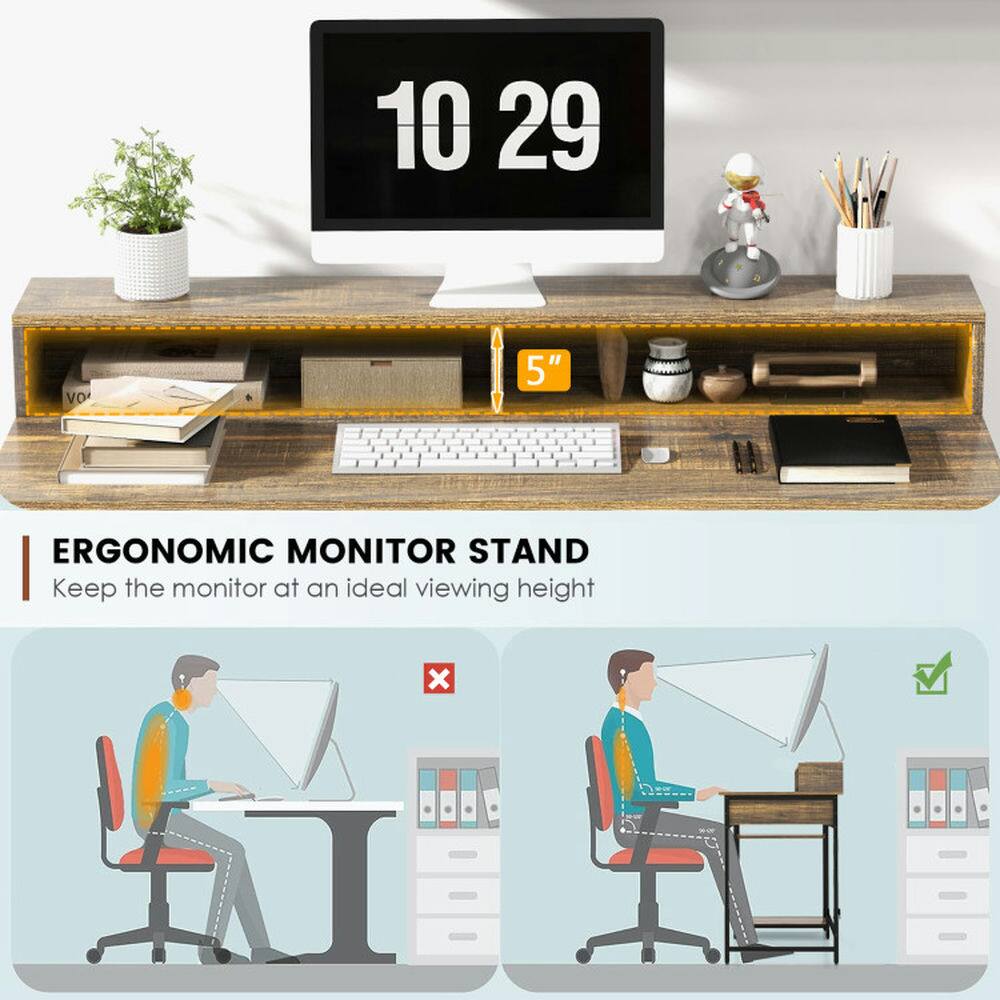 10 29 VO 5" ERGONOMIC MONITOR STAND  
Keep the monitor at an ideal viewing height