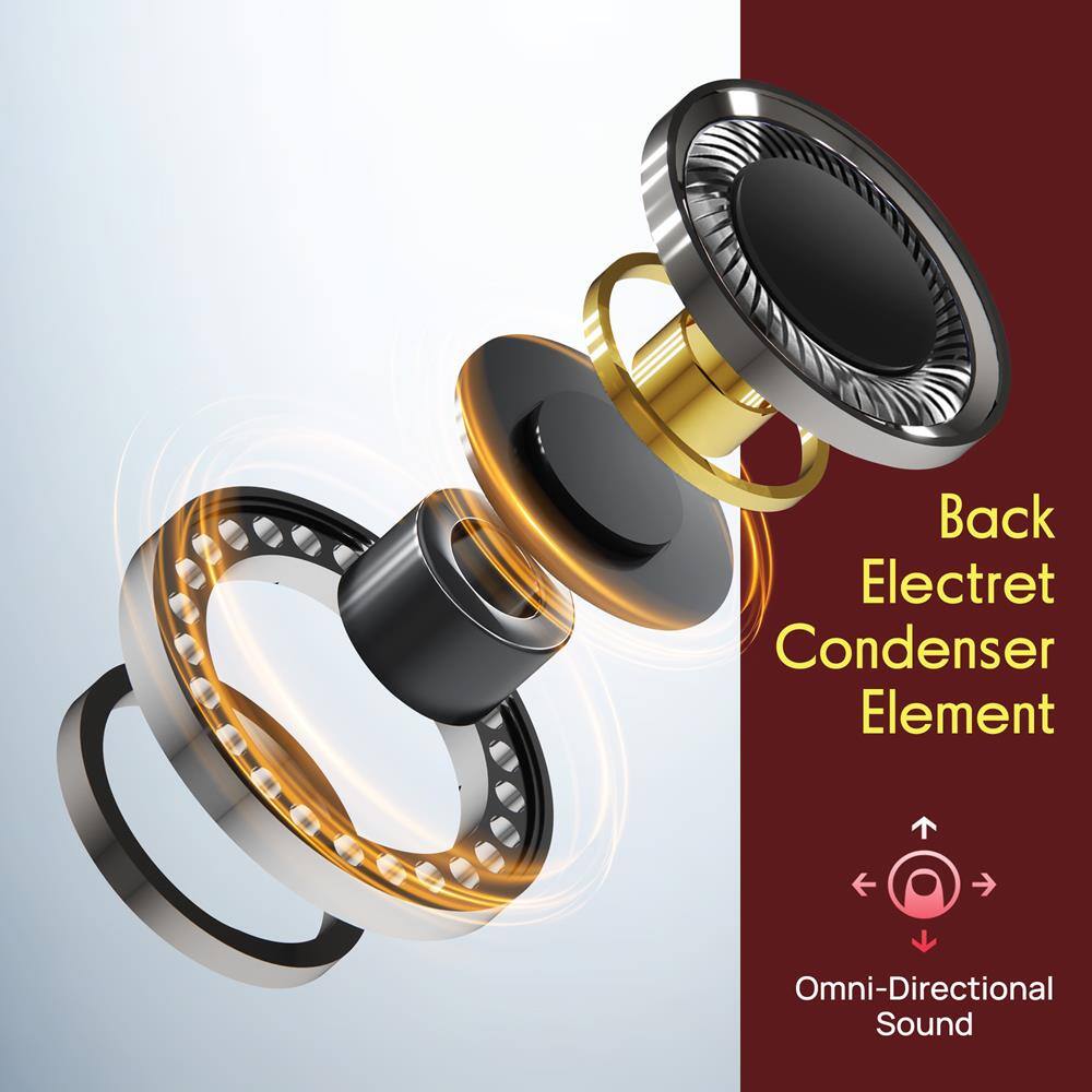 Back Electret Condenser Element Omni-Directional Sound