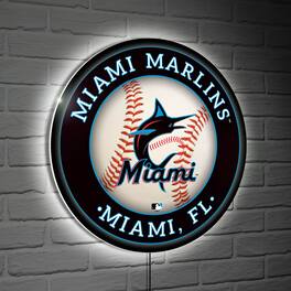 Evergreen Enterprises - Miami Marlins LED XL Round Wall D-cor - Multicolor