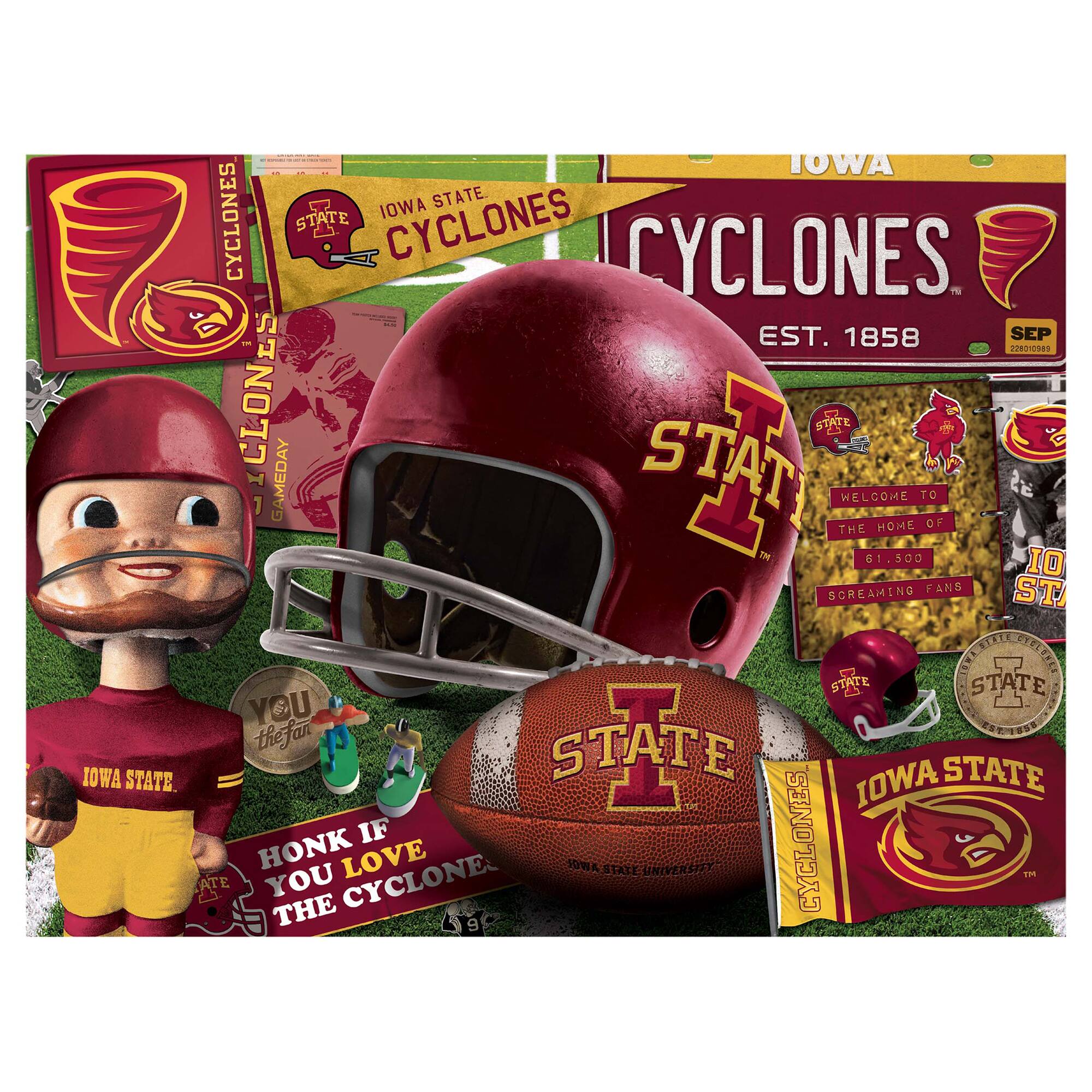 Iowa State Cyclones  
Est. 1858  
Welcome to the Home of the Cyclones  
You the Fan  
Honk if you love the Cyclones  
61,500 Screamming Fans  
Iowa State University  
Iowa State Cyclones  
Iowa State
