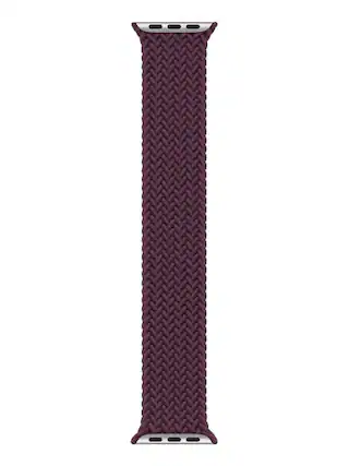 Front. Apple - Watch Braided Solo Loop 41mm - Size 9 - Purple.