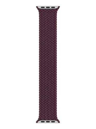 Front. Apple - Watch Braided Solo Loop 41mm - Size 9 - Purple.