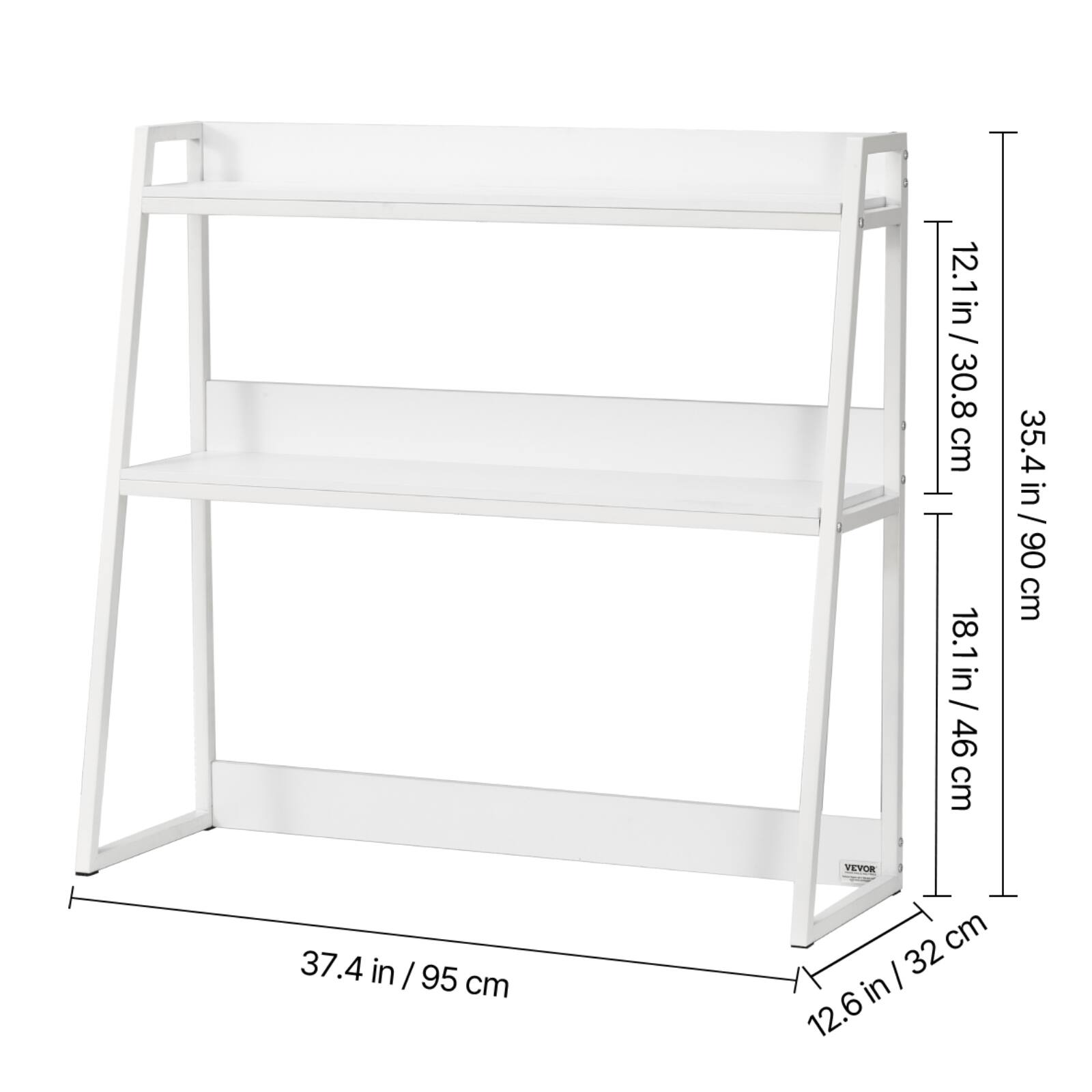 37.4 in / 95 cm  
12.1 in / 30.8 cm  
35.4 in / 90 cm  
18.1 in / 46 cm  
12.6 in / 32 cm