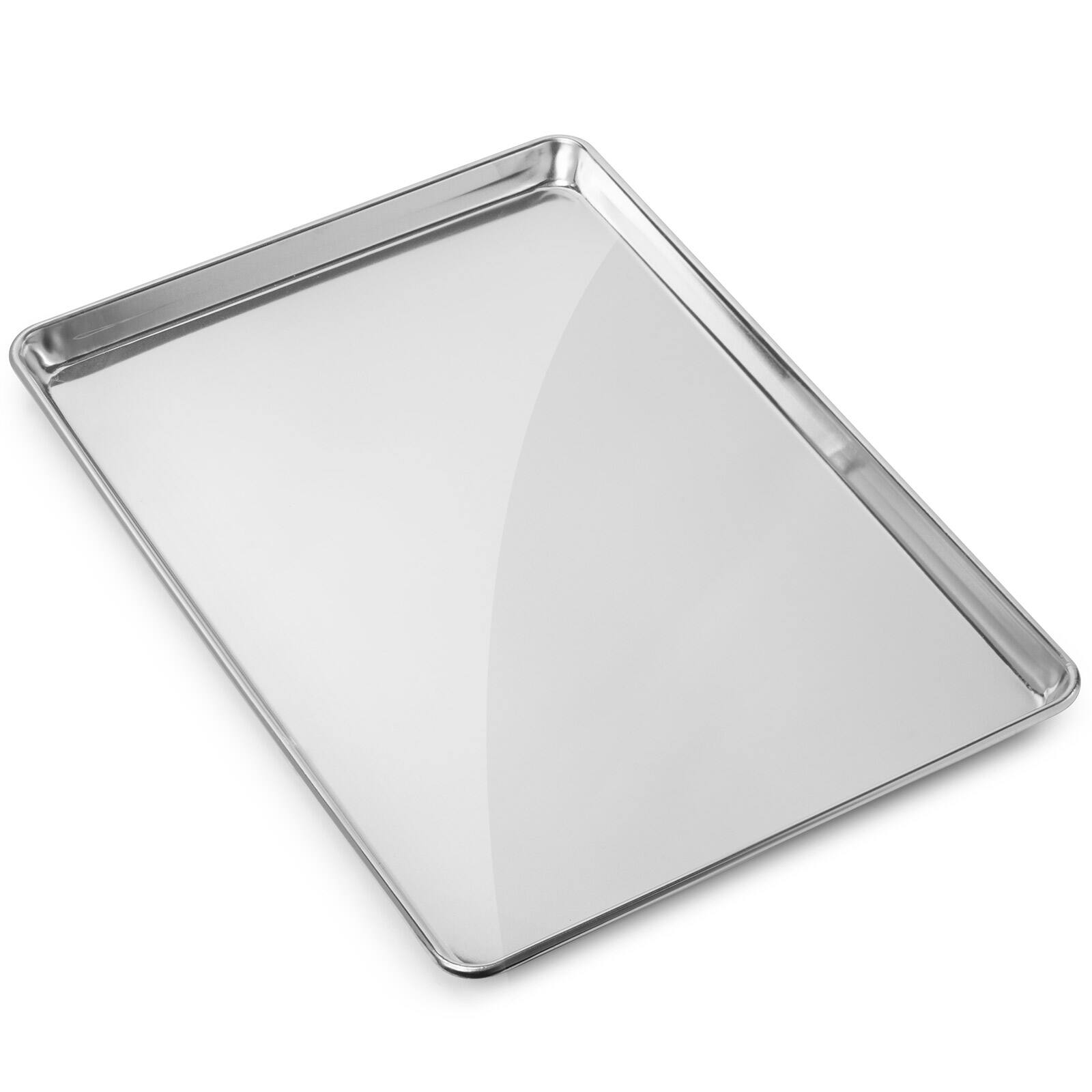 Alt View 1. GRIDMANN - 15 x 21-in 6pk - Commercial Aluminum Cookie Sheets - Silver.