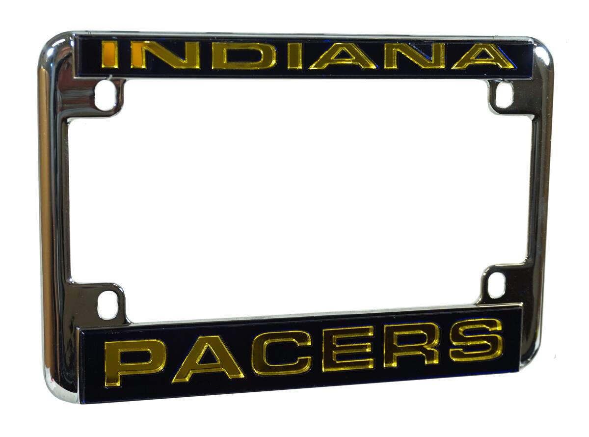 Indiana Pacers Chrome Motorcycle, RV or Trailer License Plate Frame
