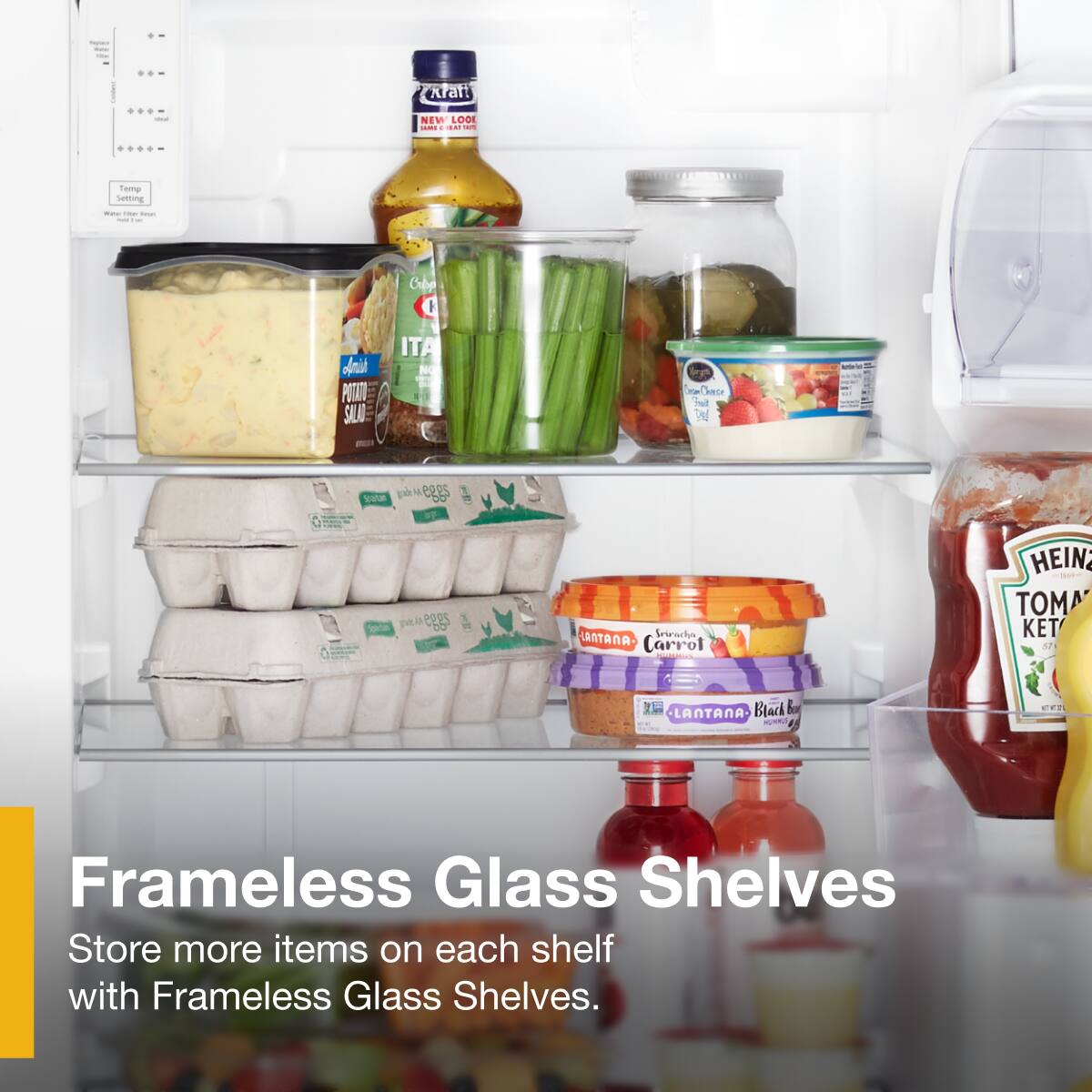 Frameless Glass Shelves

Store more items on each shelf with Frameless Glass Shelves.