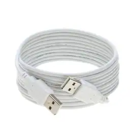 Cables Direct Online - USB 2.0 A-Male to A-Male Cable – 10ft, High-Speed Data Transfer/Charging Cord - White