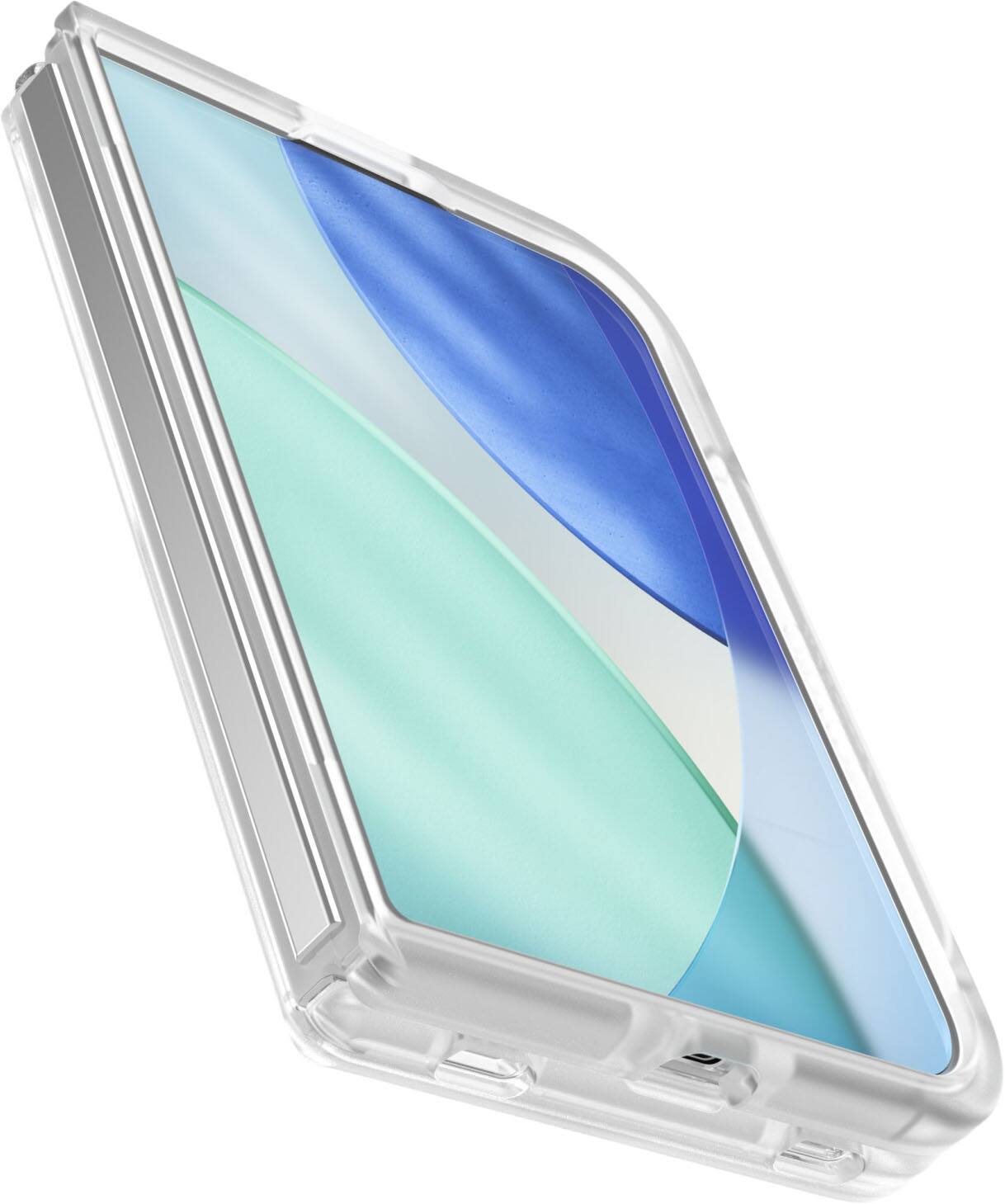 Left. OtterBox - Lumen Series Hard Shell for Apple iPhone Duo - Clear.