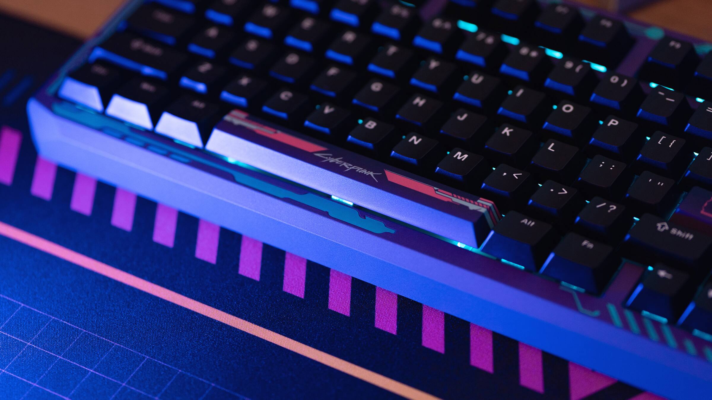 Sure, here is the corrected and grouped text from the image:

```
F Y G e H V B N E N b O R p T n K
U 0 , , O J P L M ; : < > / ? Alt Fn - - [ { Shift = j
```