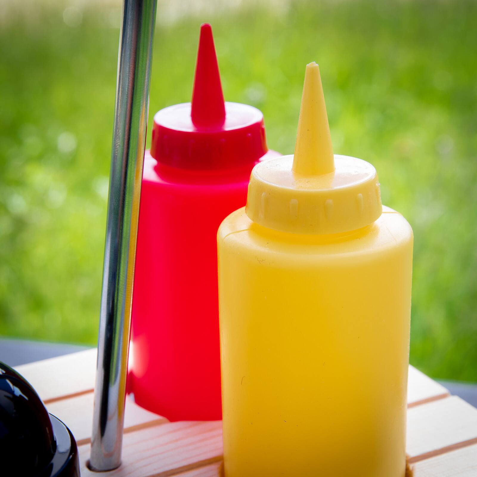 Alt View 3. Kuchenprofi - Picnic Condiment Set for Ketchup, Mustard, Salt & Pepper, 6 Piece Set - Multicolored.