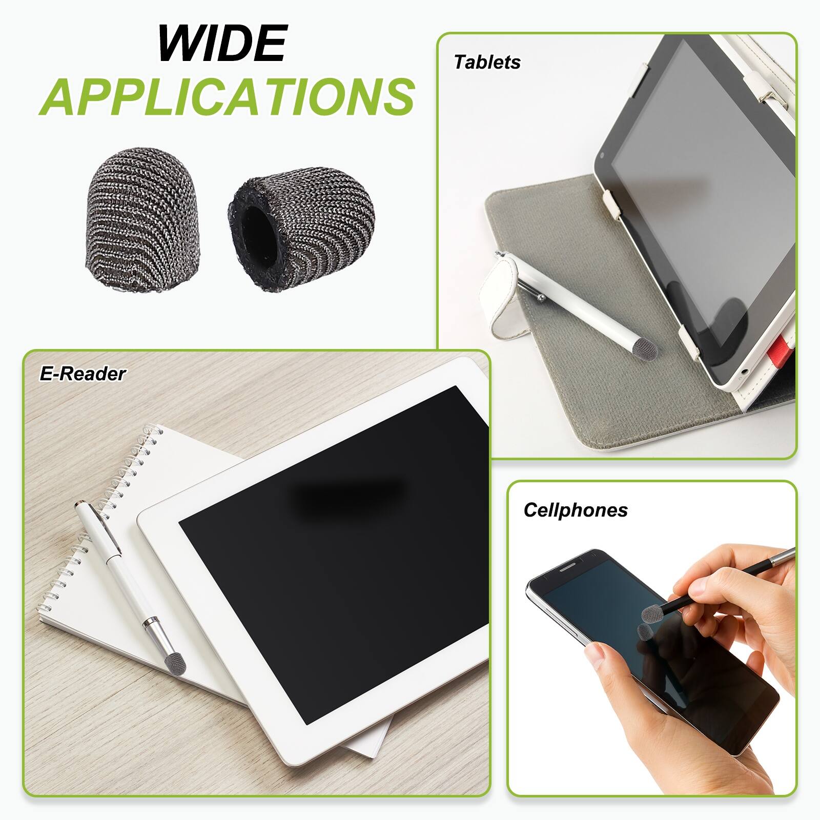 WIDE APPLICATIONS

- Tablets
- E-Reader
- Cellphones