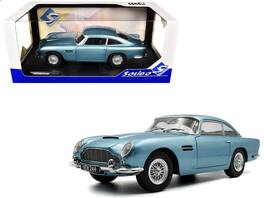 1964 Aston Martin DB5 RHD (Right Hand Drive) Light Blue Metallic 1/18 Diecast Model Car by Solido