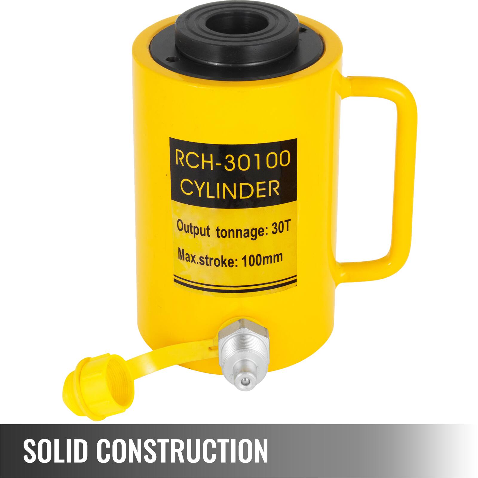 RCH-30100 CYLINDER  
Output tonnage: 30T  
Max.stroke: 100mm  
SOLID CONSTRUCTION