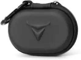 Decibullz - Zipper Headphones Carrying Case, Perfect for Earphones and Earplugs - Black