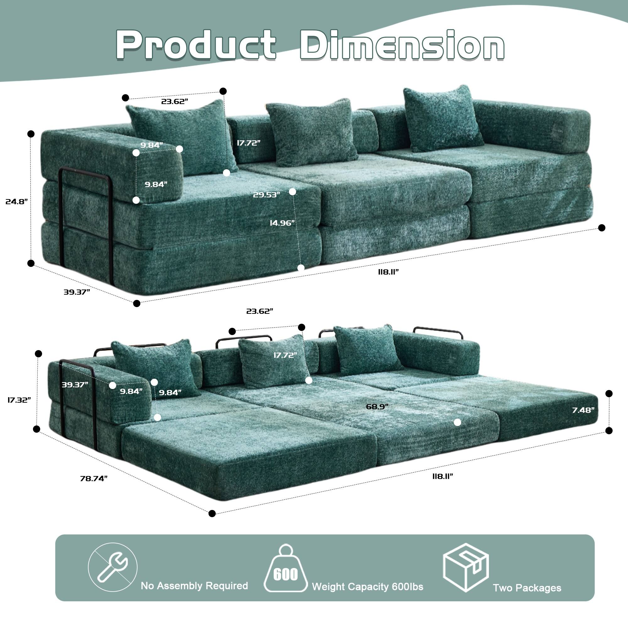 Product Dimension

Sa.E5
- 9.84"
- 17.72"
- 24.8"
- 9.84"
- 29.53"
- 14.96"

B.IP
- 39.37"
- 17.72"
- 17.32"
- 39.37"
- 9.84"
- 9.84"
- 68.9"
- 7.48"
- 78.74"

No Assembly Required
Weight Capacity 600lbs
Two Packages
